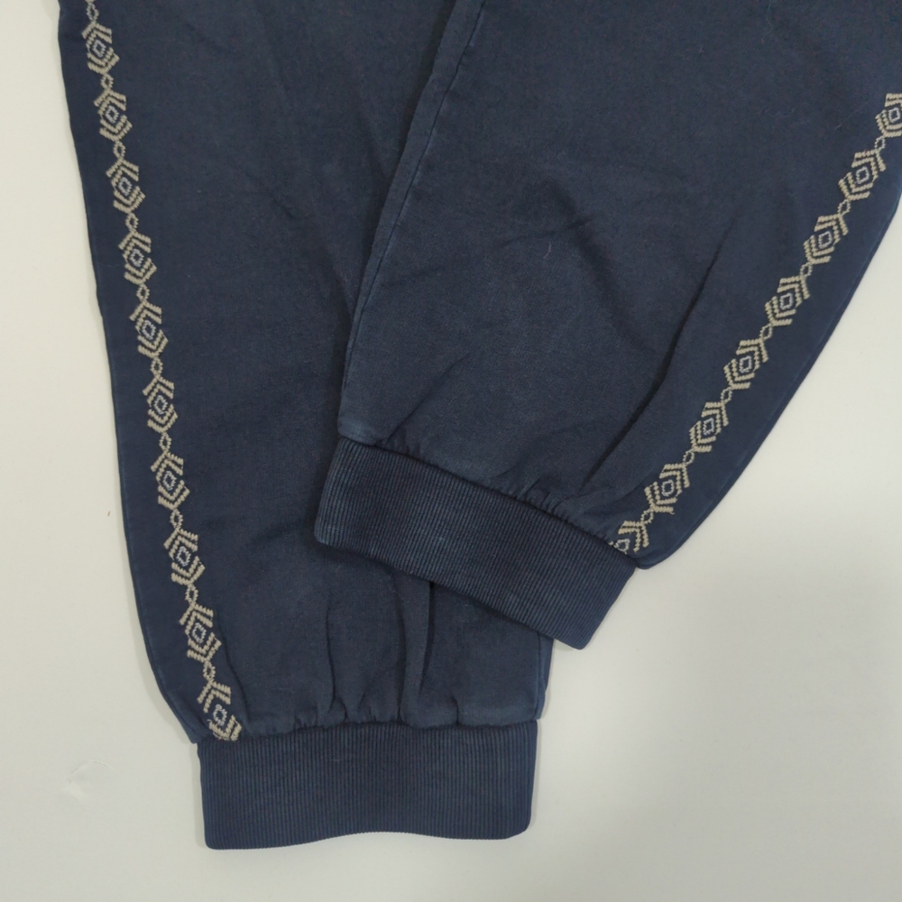 Embroidered Navy Women's Jogger Pants - Picture 5 of 10